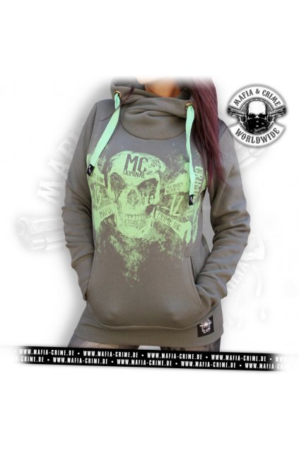 mc skull girls hoodie