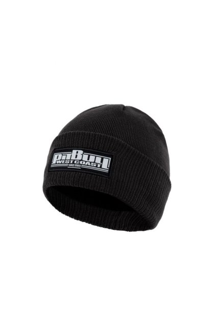 pitbull west coast zimni pletena cepice one tone boxing cerna