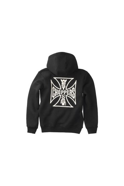 west coast choppers mikina s kapuci bez zipu wcc motorcycle co hoody black (1)