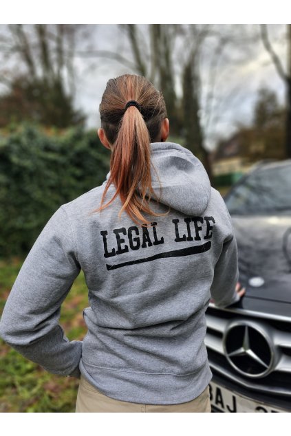 Dámská mikina Legal Life Back Logo grey