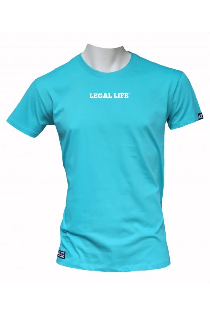 Pánské triko LEGAL LIFE Basic LA Caribbean Blue