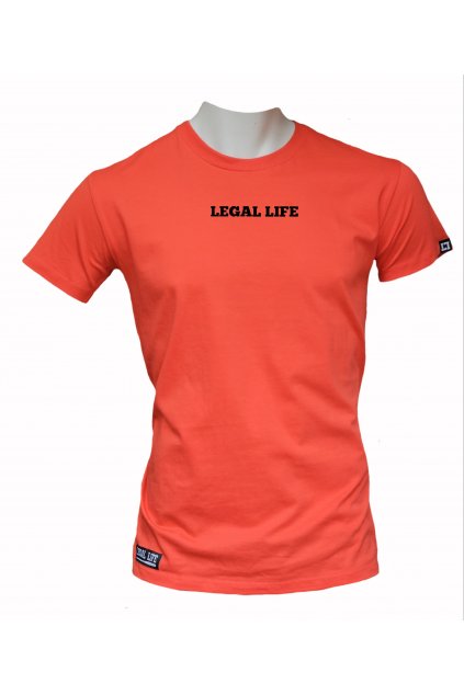 Pánské triko LEGAL LIFE Basic LA Red Coral