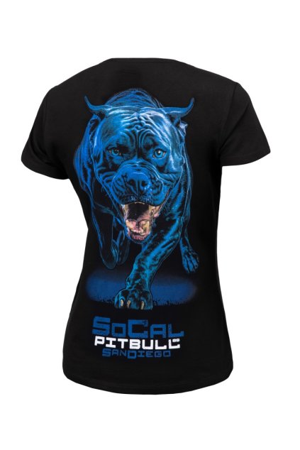 pitbull west coast damske triko in blue cerne s