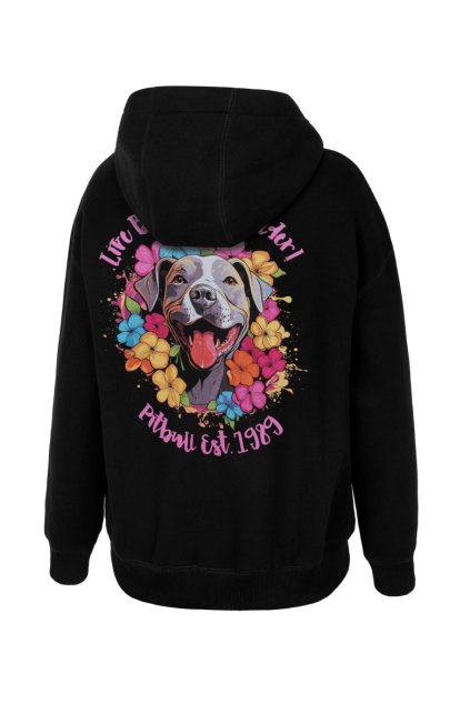 pitbull west coast damska kp mikina happy pit cerna xs