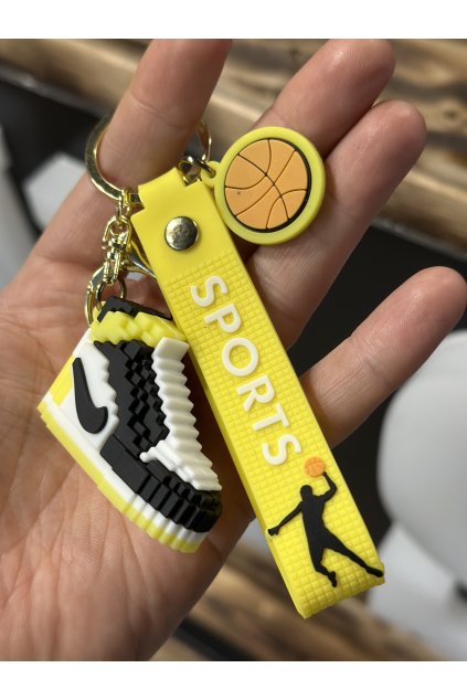 Stylová klíčenka Sports boots žluté