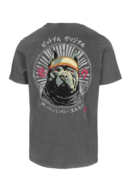 pitbull west coast panske triko mt fuji washed sede s