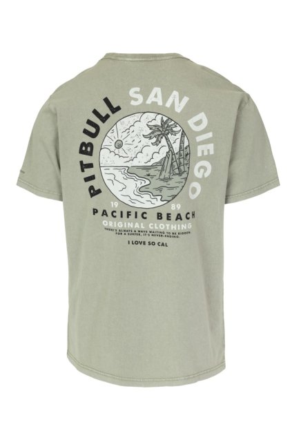 pitbull west coast panske triko planet surf washed bezove s