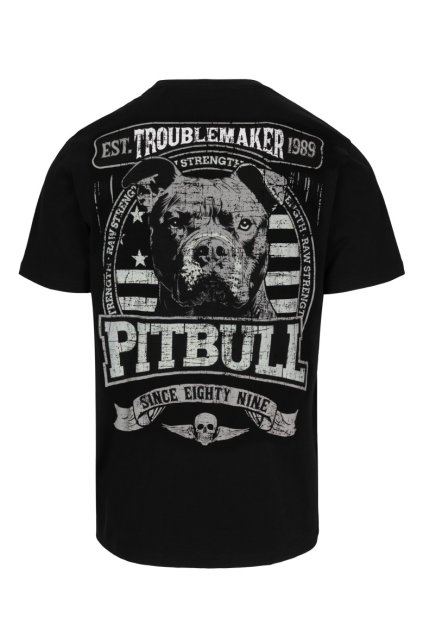 pitbull west coast panske triko troublemaker cerne s