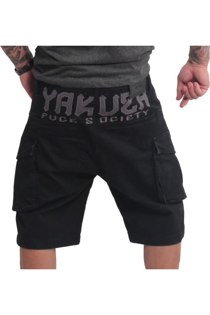 Pánské Yakuza Kraťasy Cargo Shorts CSB 22068 black