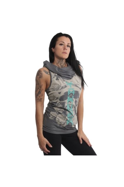 Yakuza dámské tílko s kapucí Down Hooded GSB 21139 Rabbit
