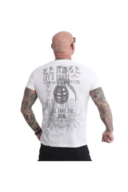 Pánské triko Yakuza Grenade TSB 22016 white