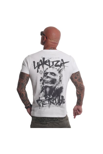 Pánské triko Yakuza The Trouble TSB 23024 white