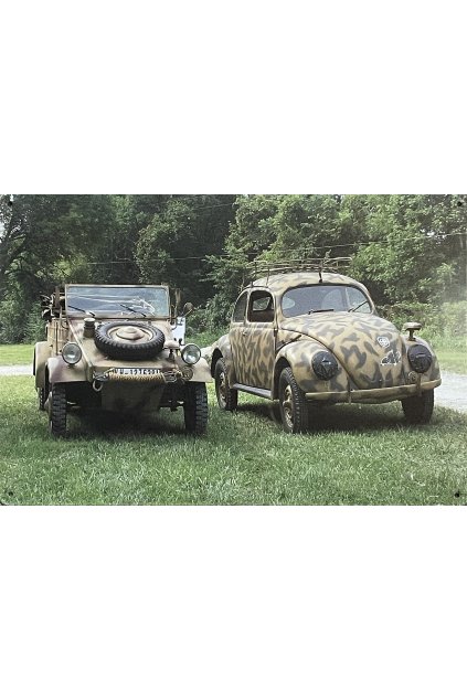 Plechová cedule VW Kübelwaven a VW 82E 20x30cm