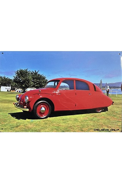 Plechová cedule Tatra T77 20x30cm