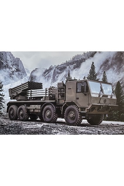 Plechová cedule Tatra raketomet 20x30cm