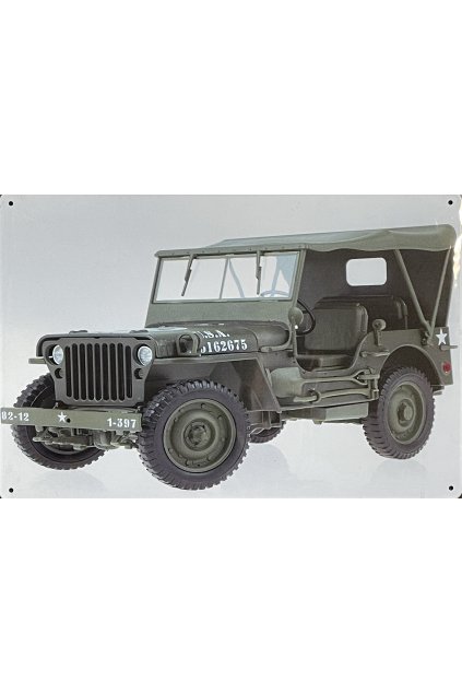 Plechová cedule Willys 20x30cm