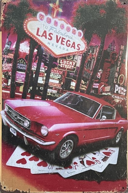 Plechová cedule Mustang Nevada 20x30cm