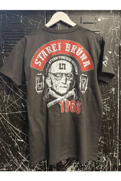 Legal Life pánské triko STAREJ BRŮNA anthrazit