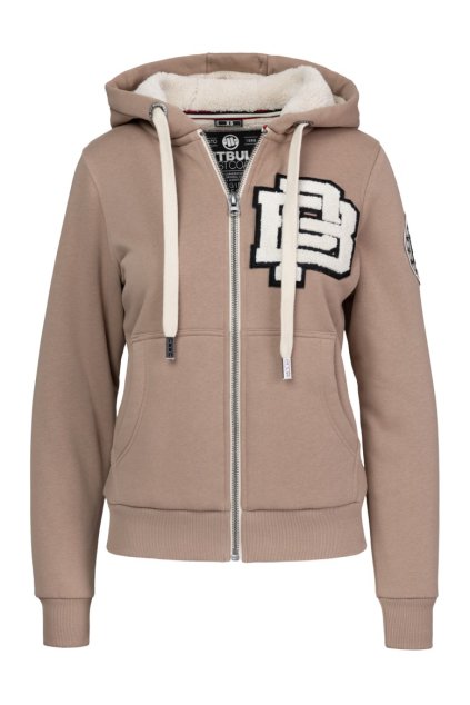 pitbull west coast damska kpz mikina ruffina pb hneda xs