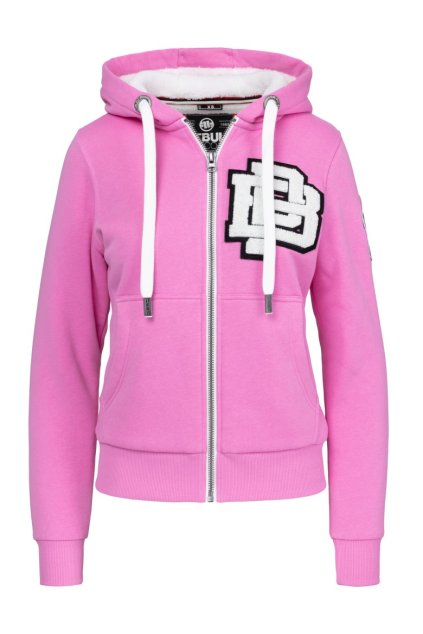 pitbull west coast damska kpz mikina ruffina pb ruzova xs