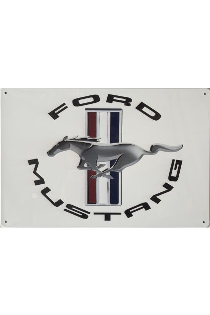Plechová cedule Ford Mustang Logo 20x30cm