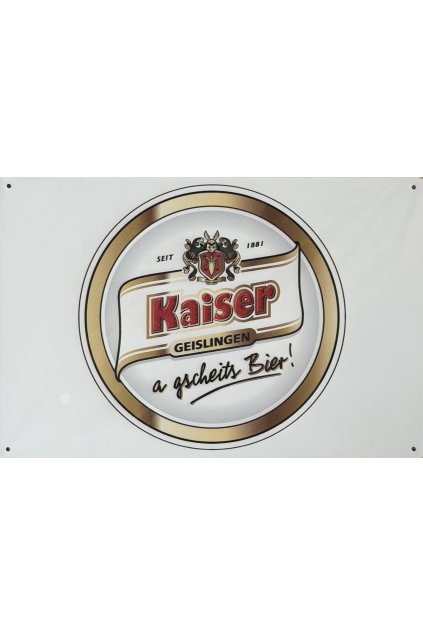 Plechová cedule Kaiser 20x30cm