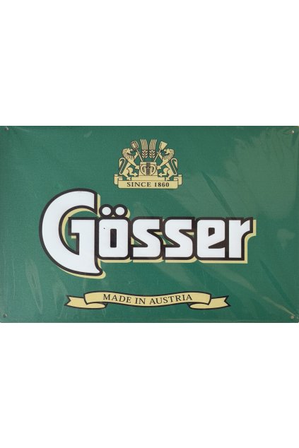 Plechová cedule Gösser 20x30cm