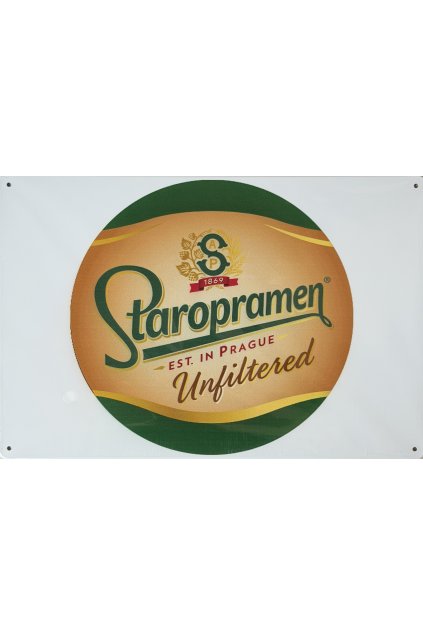 Plechová cedule Staropramen 20x30cm