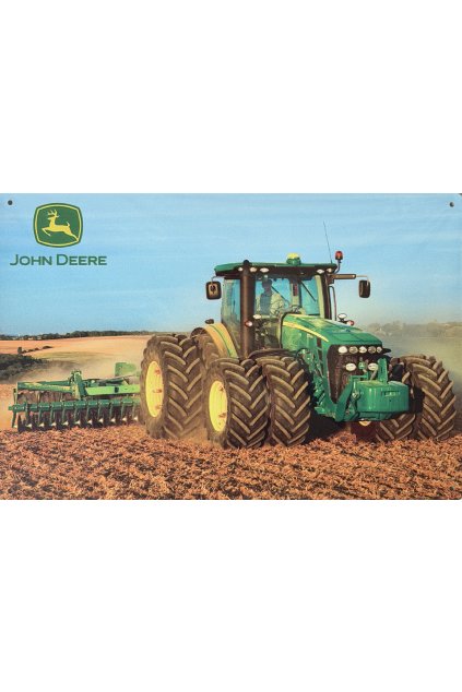 Plechová cedule John Deere CommandView 20x30cm