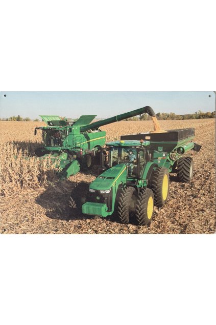 Plechová cedule John Deere In process 20x30cm