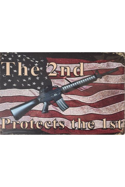 Plechová cedule Protect 20x30cm