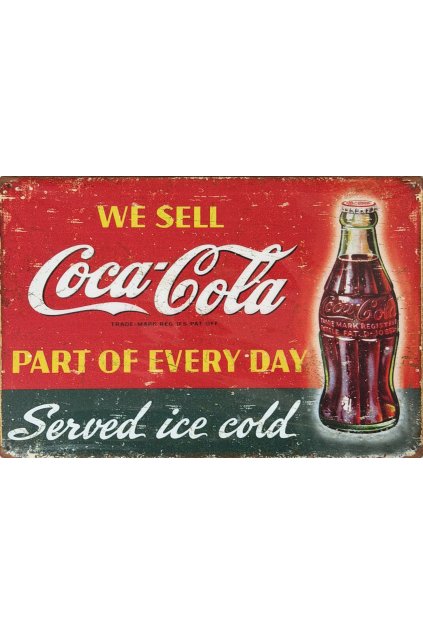 Plechová cedule Coke every day 20x30cm