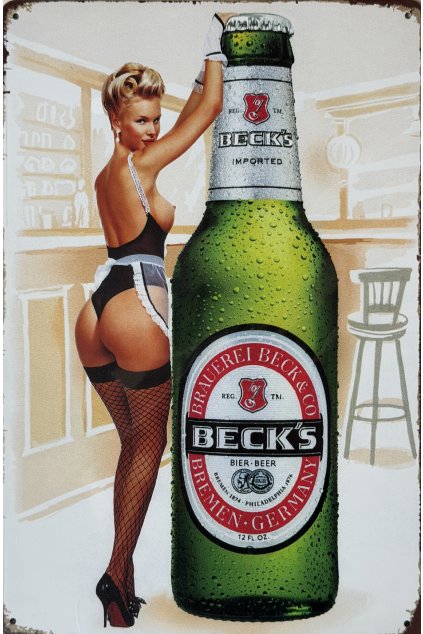 Plechová cedule BECK’S 20x30cm