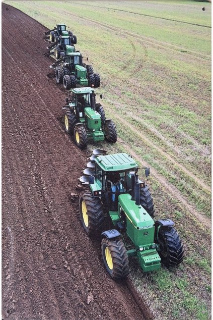 Plechová cedule John Deere from sky 20x30cm