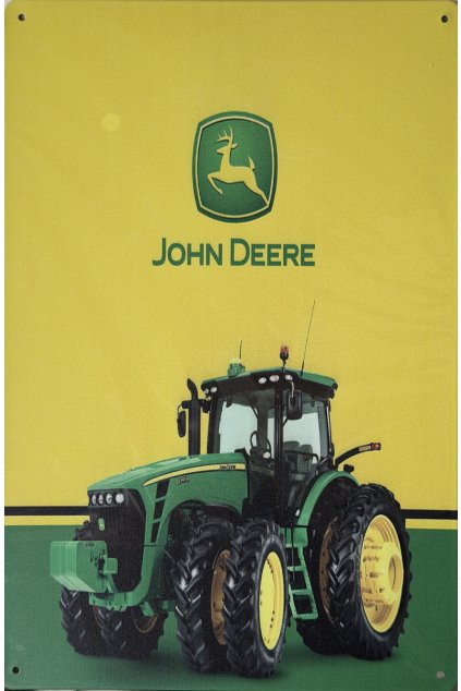 Plechová cedule John Deere classic 20x30cm