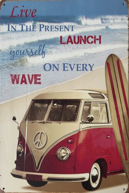 Plechová cedule VW Wave 20x30cm