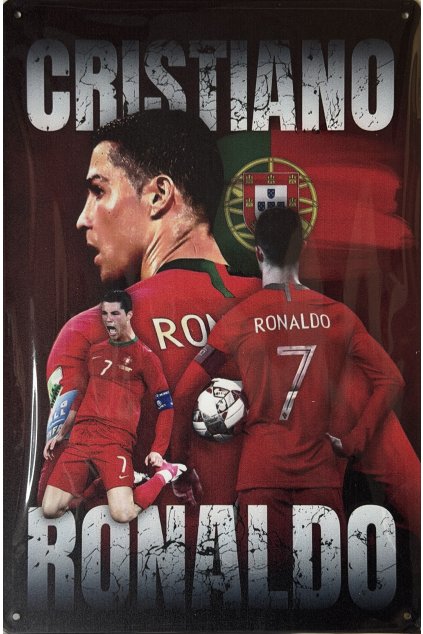 Plechová cedule Ronaldo 20x30cm