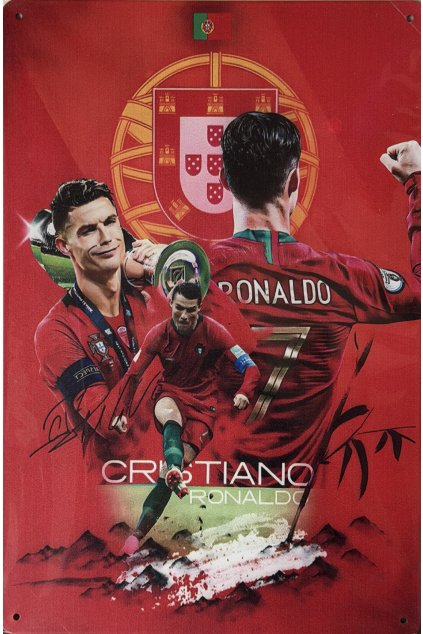 Plechová cedule Ronaldo 7 20x30cm