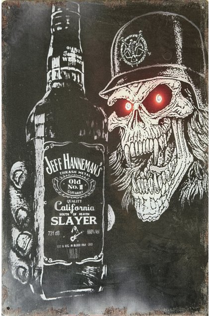Plechová cedule Slayer 20x30cm