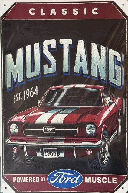 Plechová cedule Ford Mustang Classic 20x30cm
