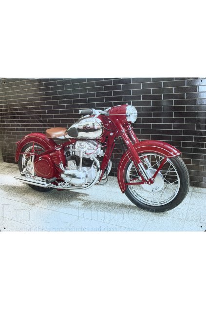 Plechová cedule JAWA 500 30x40cm