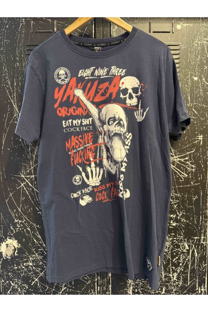 Pánské triko Yakuza Cock Face 12002 mood indigo