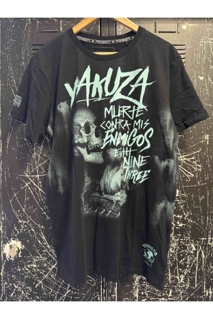 Pánské triko Yakuza Muerte skull 15036 black