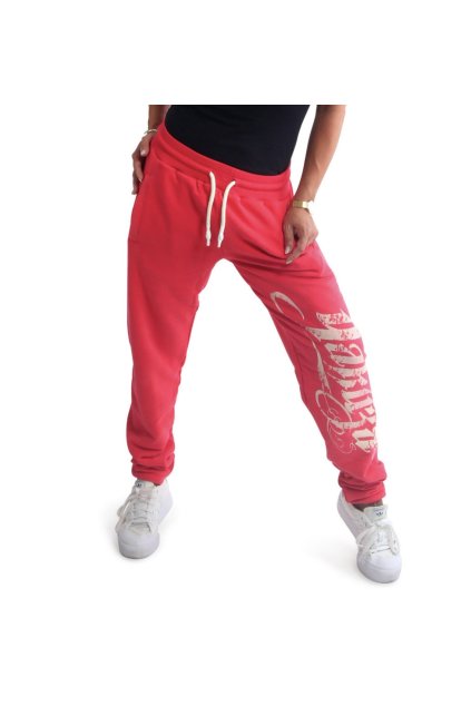 Dámské tepláky JOHB 90115 geranium