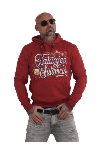 Pánská mikina s kapucí Yakuza HOB 15001 chilli pepper