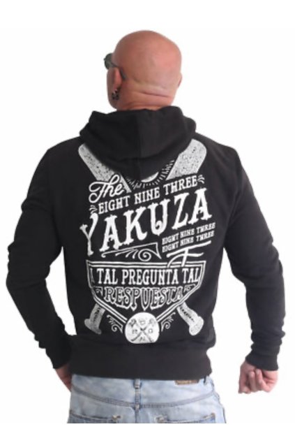 Pánská mikina s kapucí Yakuza HOB 90007 black