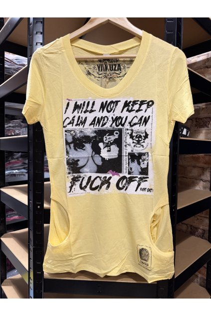 Dámské triko Yakuza GSB-119 pale banana