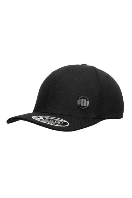pitbull west coast ksiltovka snapback hook loop 3d metal logo cerna