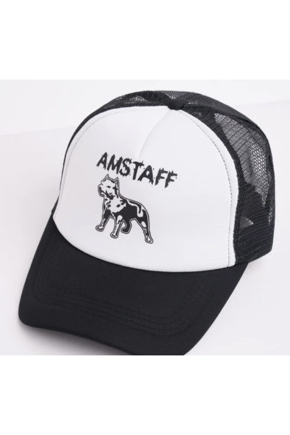 Amstaff Logo Mesh Cap Black White