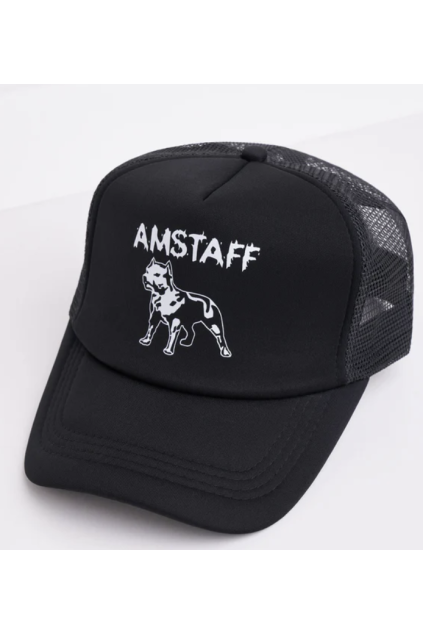 Amstaff Logo Mesh Cap Black Black